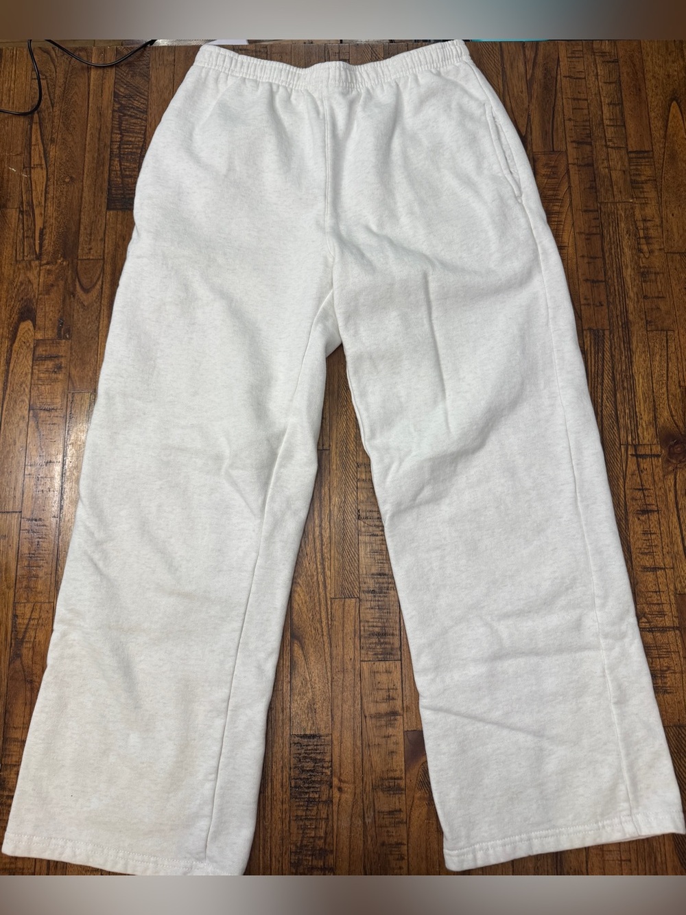 Brandy Melville Light Heather Gray Wide Leg Sweatpants